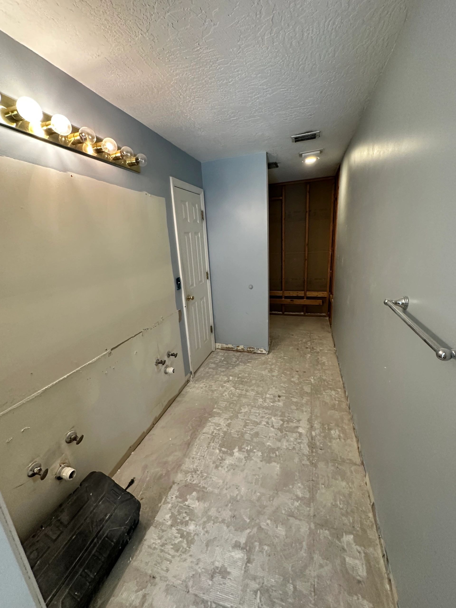 Bathroom remodel Oct 2025 — hallway renovation