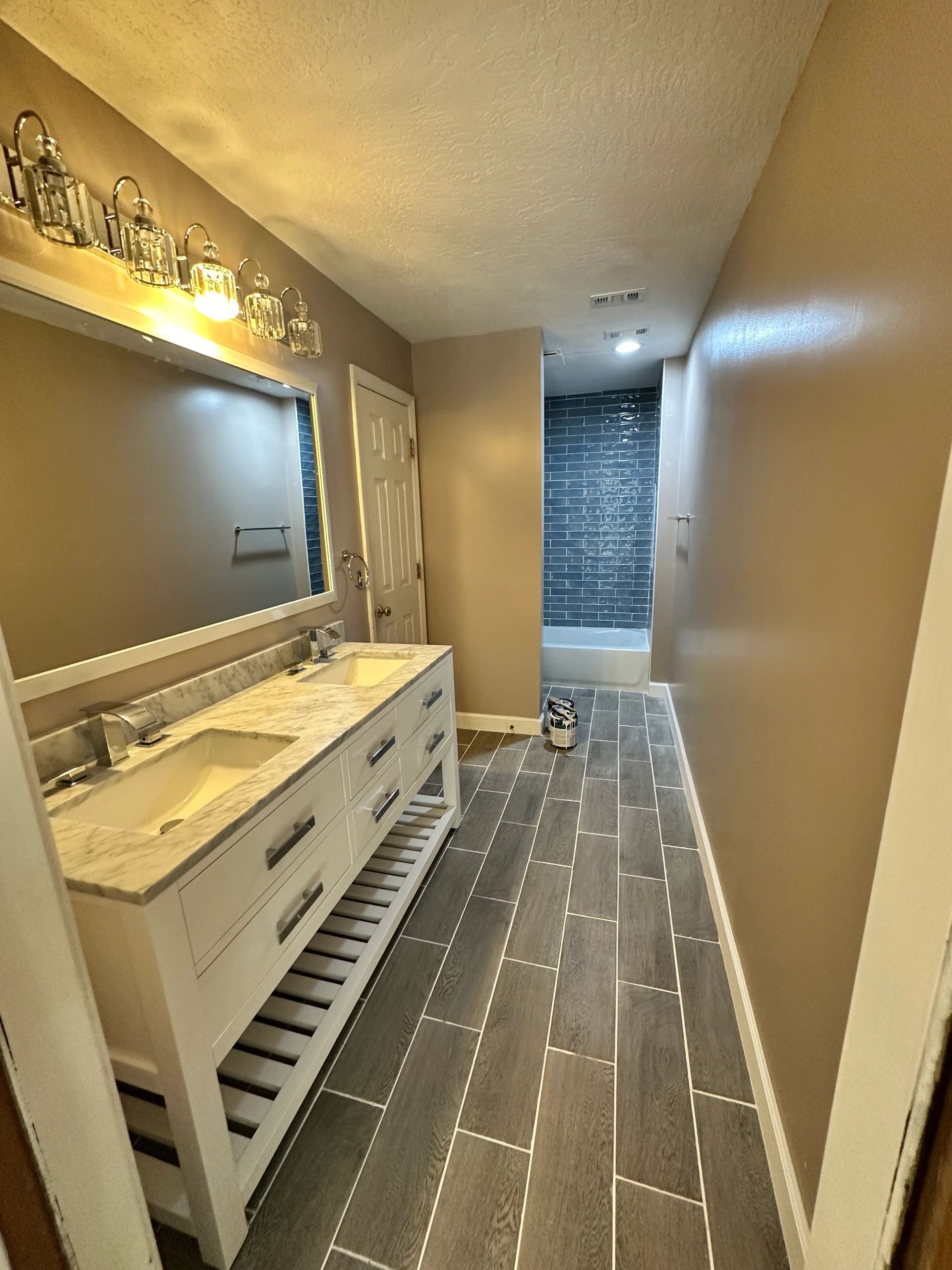 Bathroom remodel Oct 2025 — completed double vanity